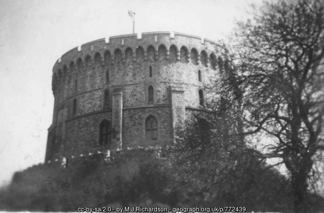 Windsor Castle Round Tower in 1953