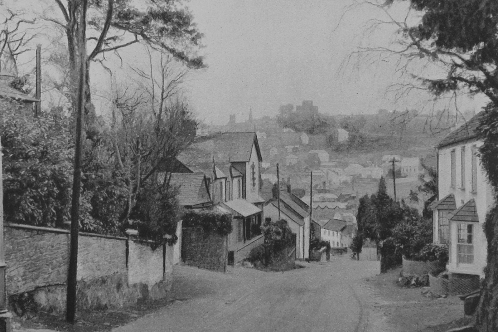 Launceston - view towards castle